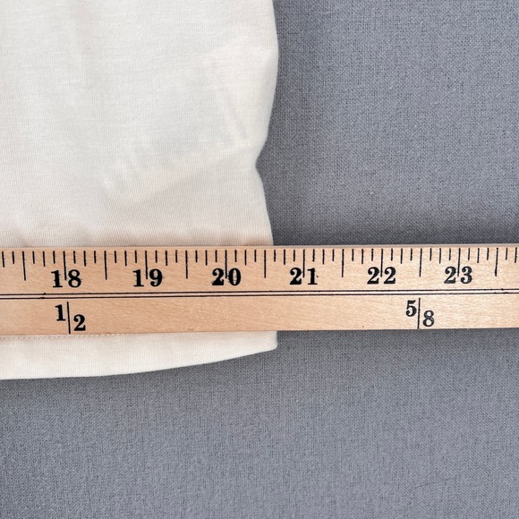 ARITZIA BABATON Long Sleeve Mock Neck Top Womens XXS Cream Foundation Oversized - Picture 12 of 13